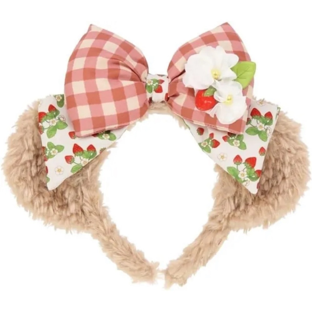 NEW Disney Tokyo Resort Store Japan Shellie May Ears Headband Duffy Strawberry